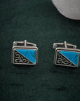 TURQUOISE ROYALE CUFFLINKS