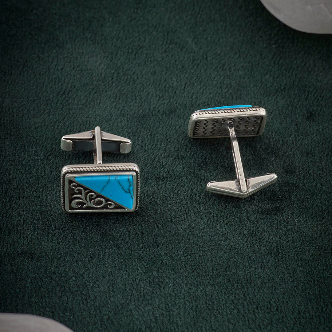 TURQUOISE ROYALE CUFFLINKS