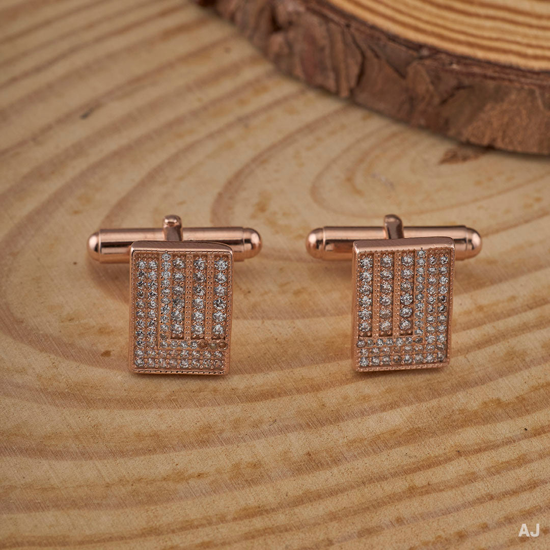 ROSE GOLD LUXE CUFFLINKS