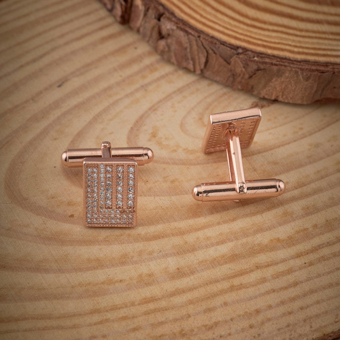 ROSE GOLD LUXE CUFFLINKS