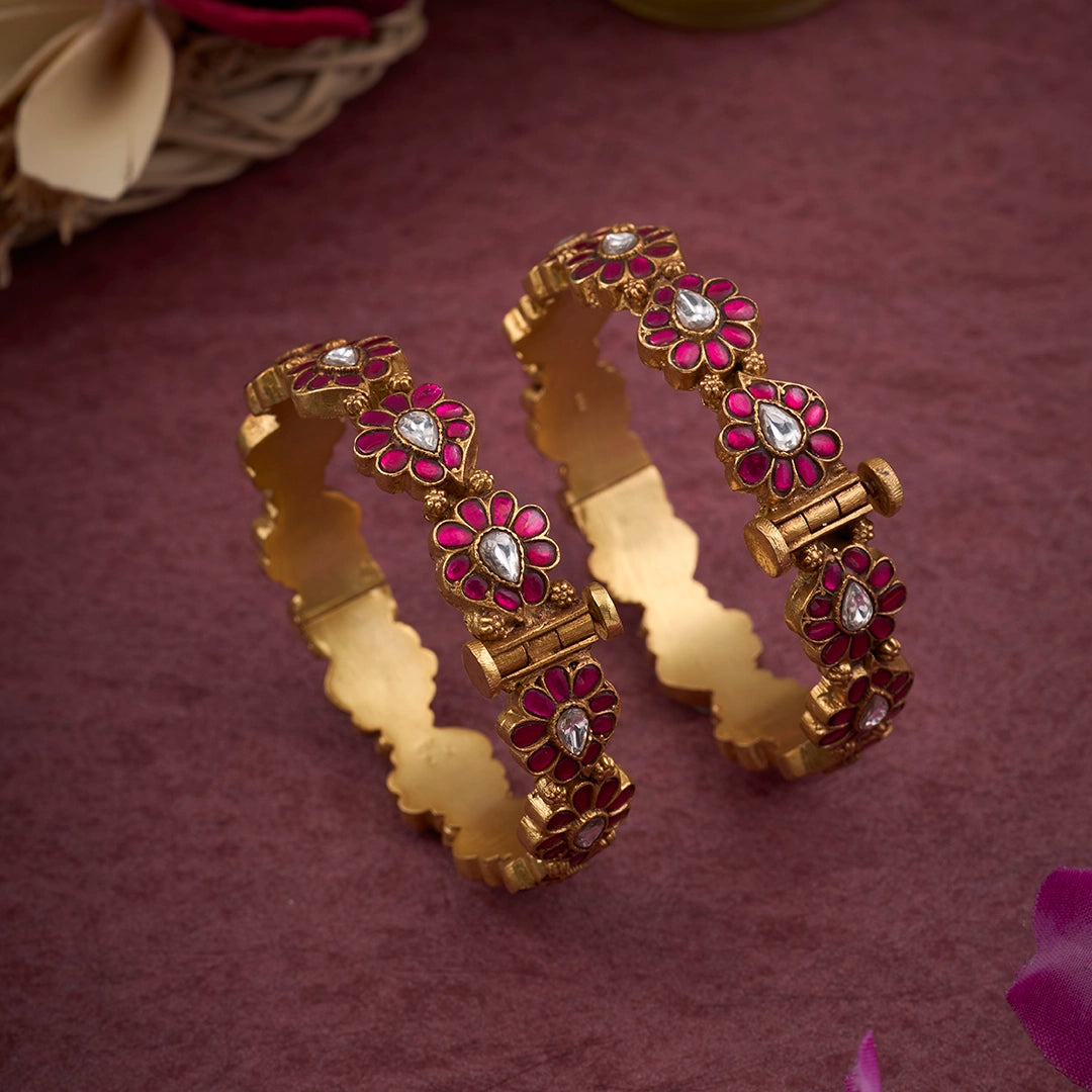 BLOSSOM KUNDAN BANGLES