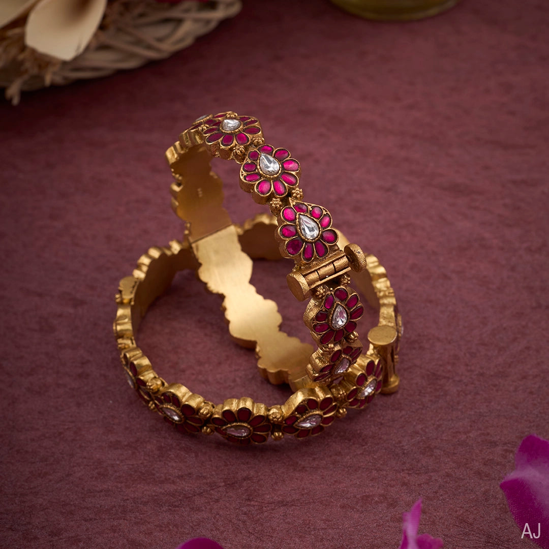 BLOSSOM KUNDAN BANGLES
