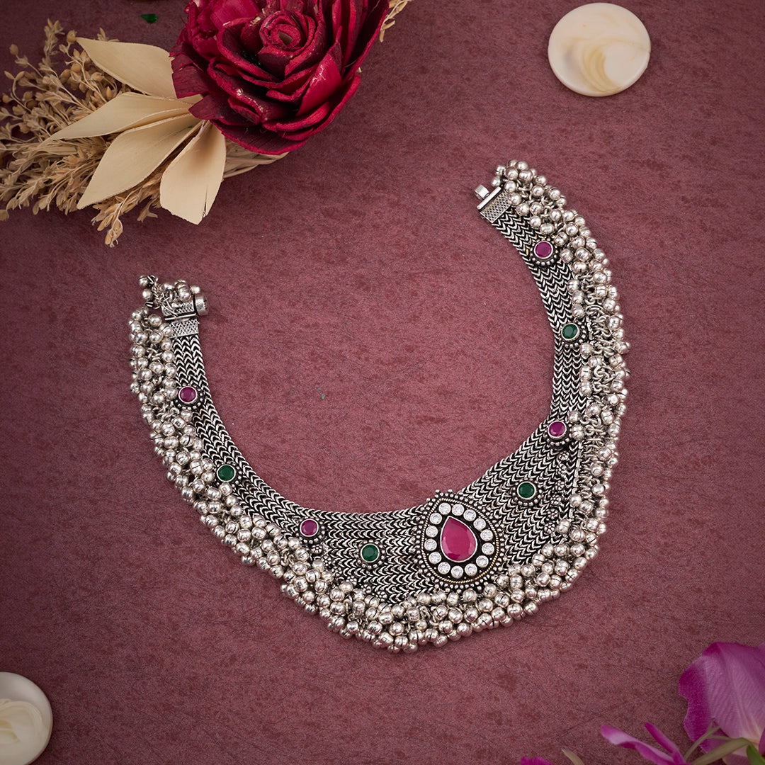 RAJWADI RUBY ANKLET