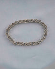 SILVER OXIDISED MEN'S BRACELET