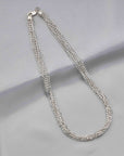 SILVER MULTILAYER CHAIN