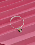 KID'S SILVER MICKY MOUSE ANKLET