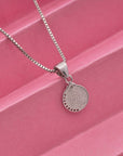 SILVER ROUND PENDANT