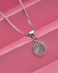 SILVER ROUND PENDANT