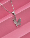 SILVER BUTTERFLY PENDANT