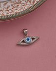 SILVER EVIL EYE PENDANT