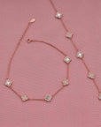 ROSE GOLD SILVER ANKLETS