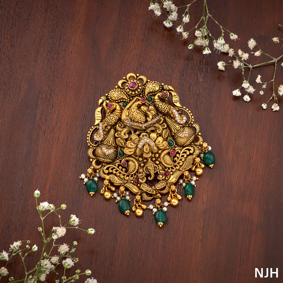 PEACOCK TEMPLE PENDANT