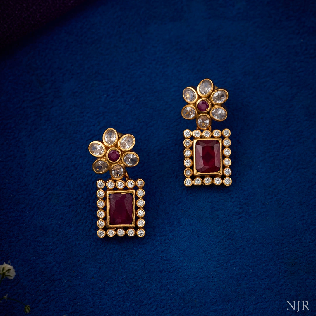 VELORA RUBY EARRINGS