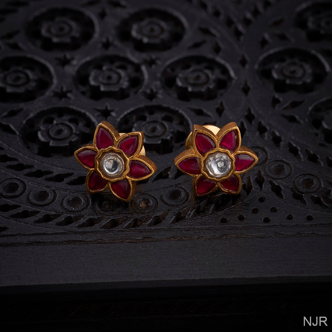 BLOSSOM KUNDAN STUDS