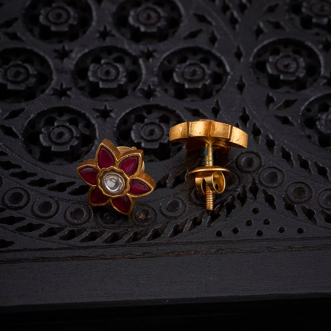BLOSSOM KUNDAN STUDS