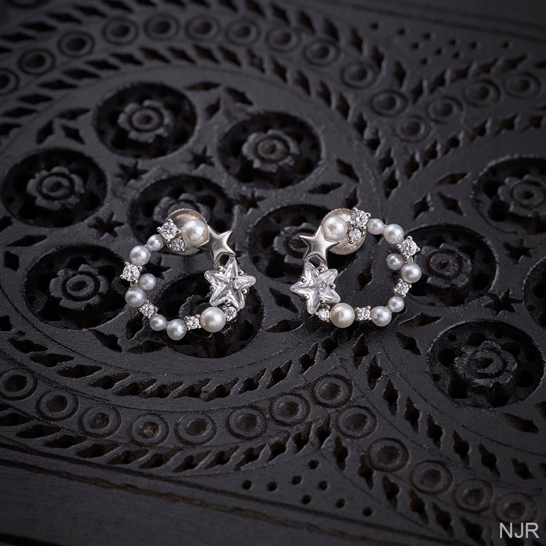 PEARL GALAXY STUDS
