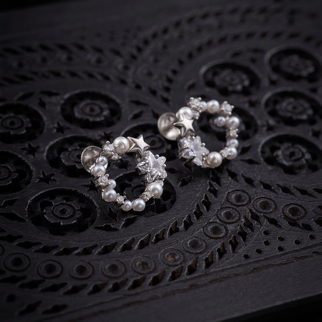 PEARL GALAXY STUDS