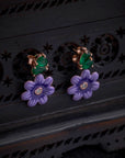 VIOLET PETAL EARRINGS