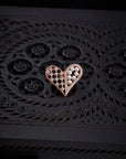PEARL BLISS HEART STUDS