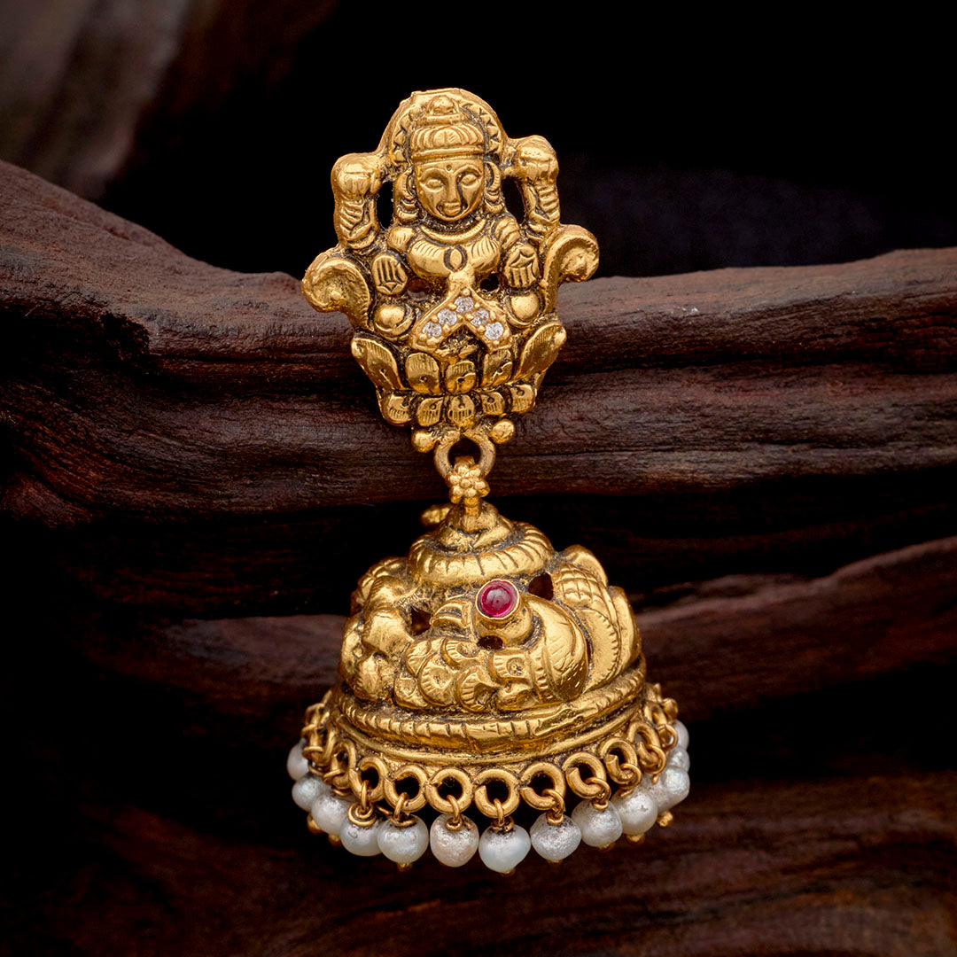 LAKSHMI TEMPLE JHUMKA