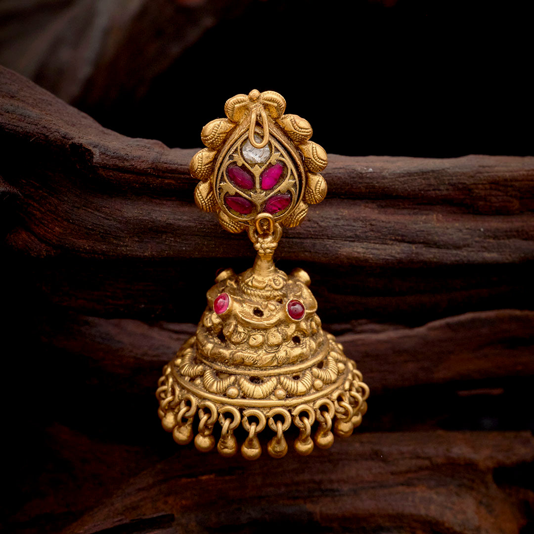 KUNDAN LEAF JHUMKA